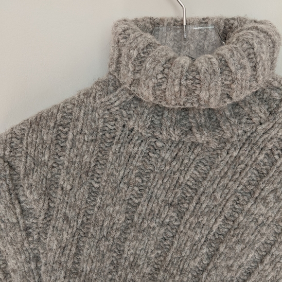 Express Hand-knit Wool Turtleneck Sweater - Picture 2 of 4